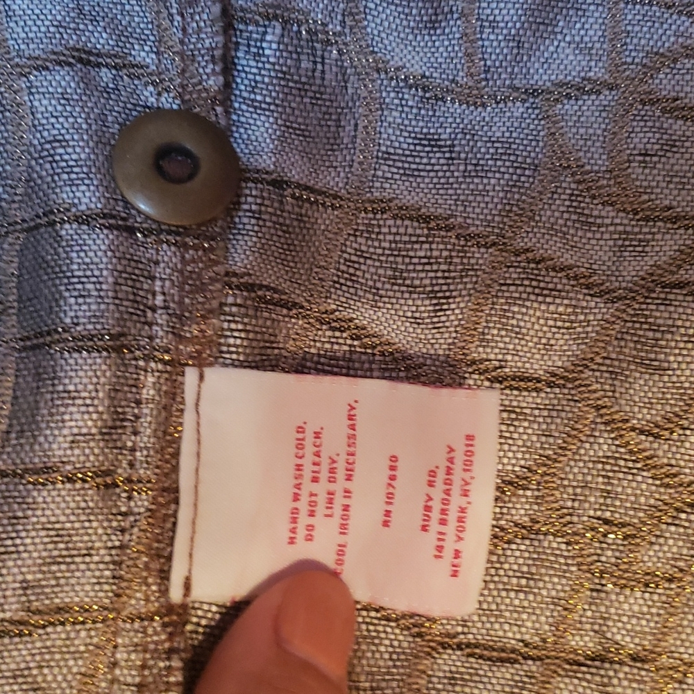 Ruby Rd. Gold metallic jacket - Picture 4 of 5